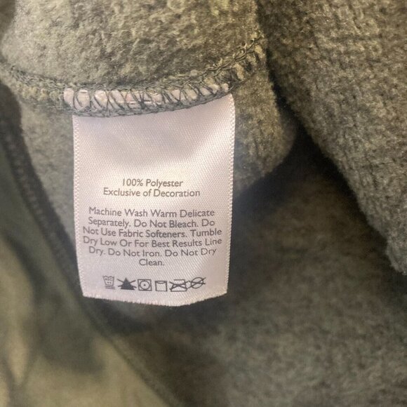Eddie Bauer Heathered Green Zip Up Sweater Jacket Womens 2XL Fleece Lined Pocket - Picture 5 of 16